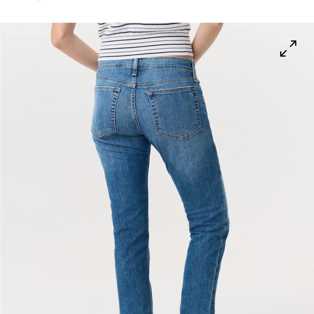 rag & bone Blue Boyfriend Jeans Medium Wash